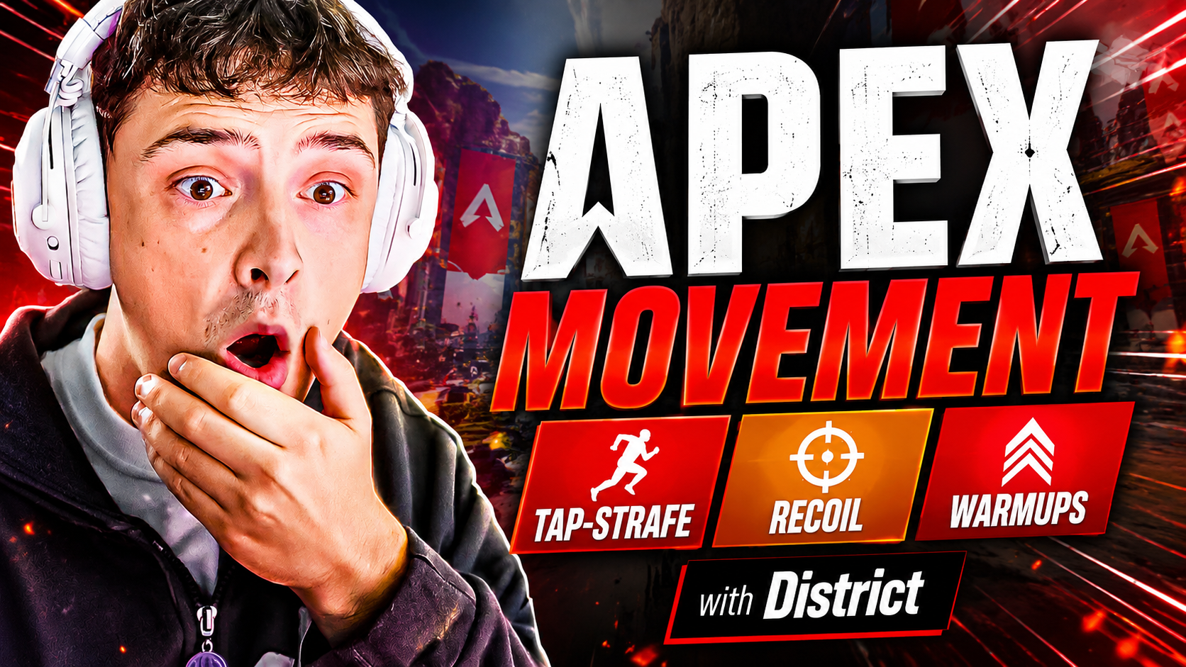 Apex Movement Masterclass: Tap-Strafe, Recoil Control & Warmups with District (11x Pred)