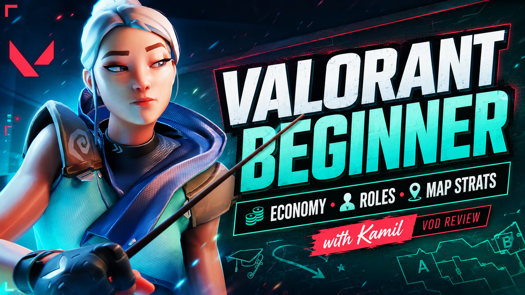 Valorant for Beginners: Economy, Roles, Map Strats & VOD Review with Kamil