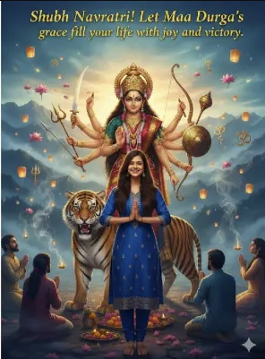 Gemini Maa Durga Navratri Prompt
