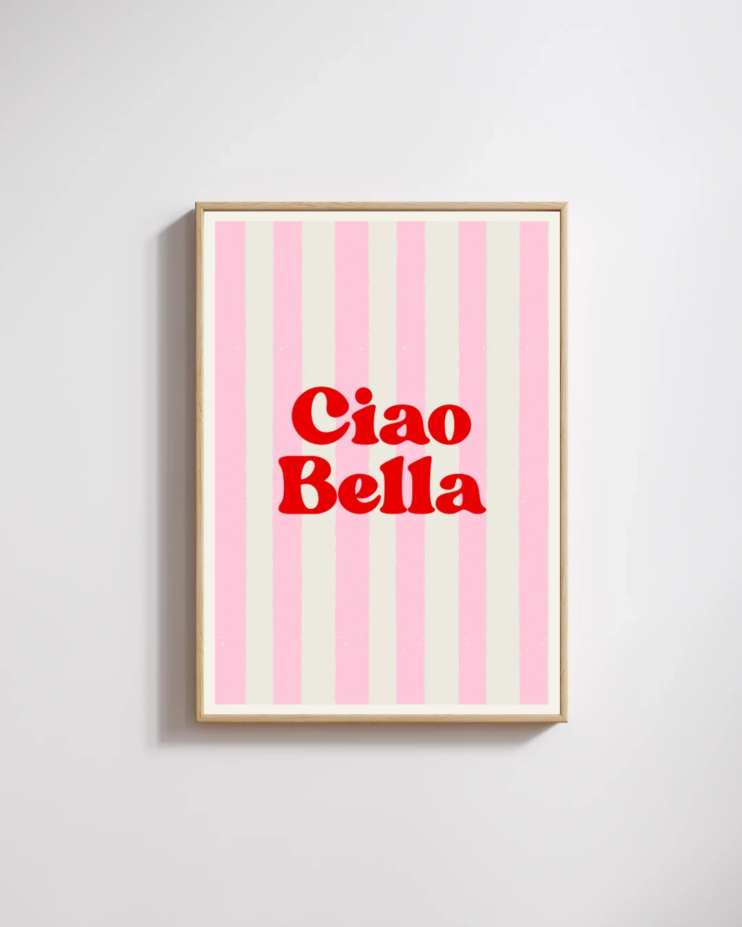 Ciao Bella Striped Typography