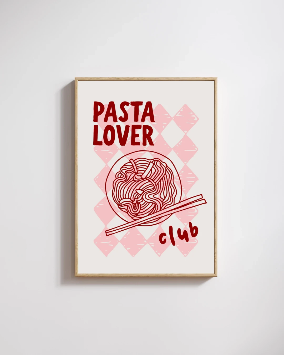 Pasta Lover Club Typography