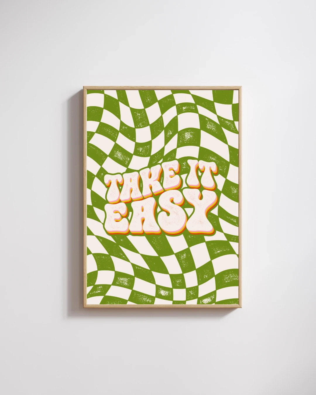Take It Easy Retro Checkered