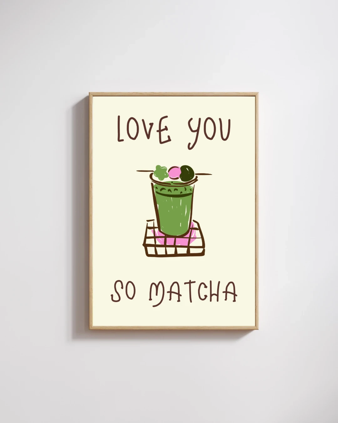 Love You So Matcha Typography