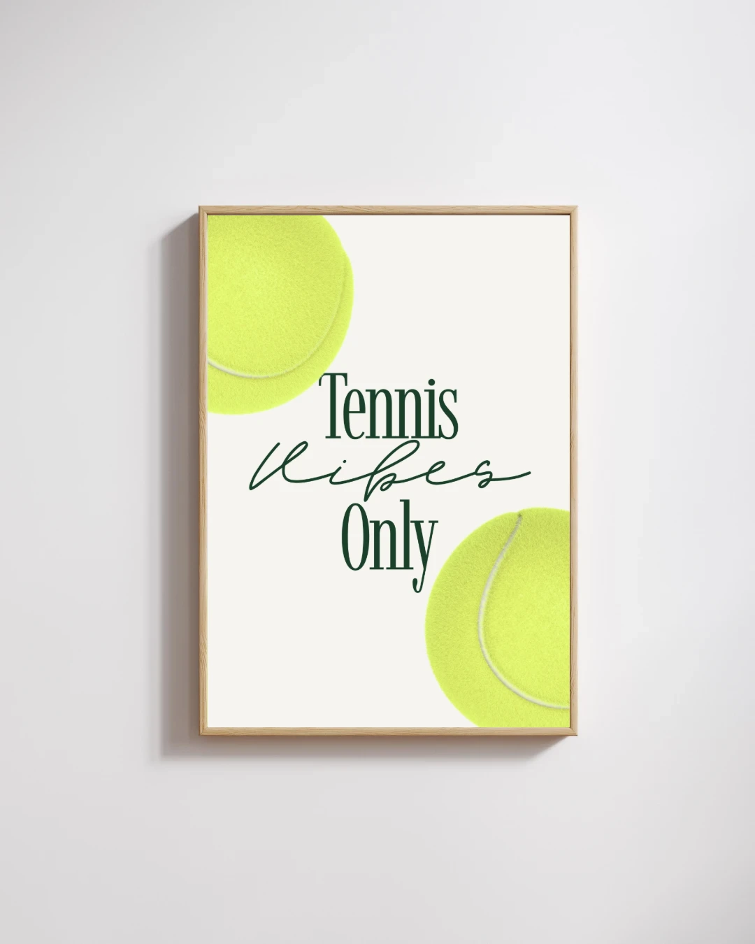 Tennis Vibes Only Typography