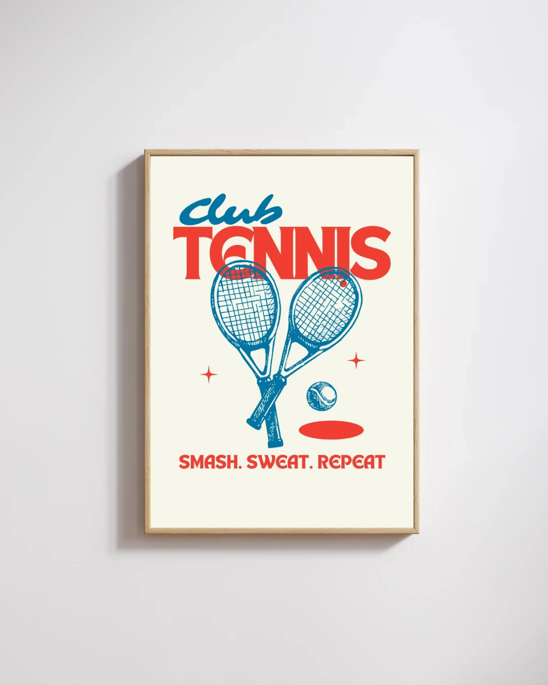 Club Tennis Retro Tipografi