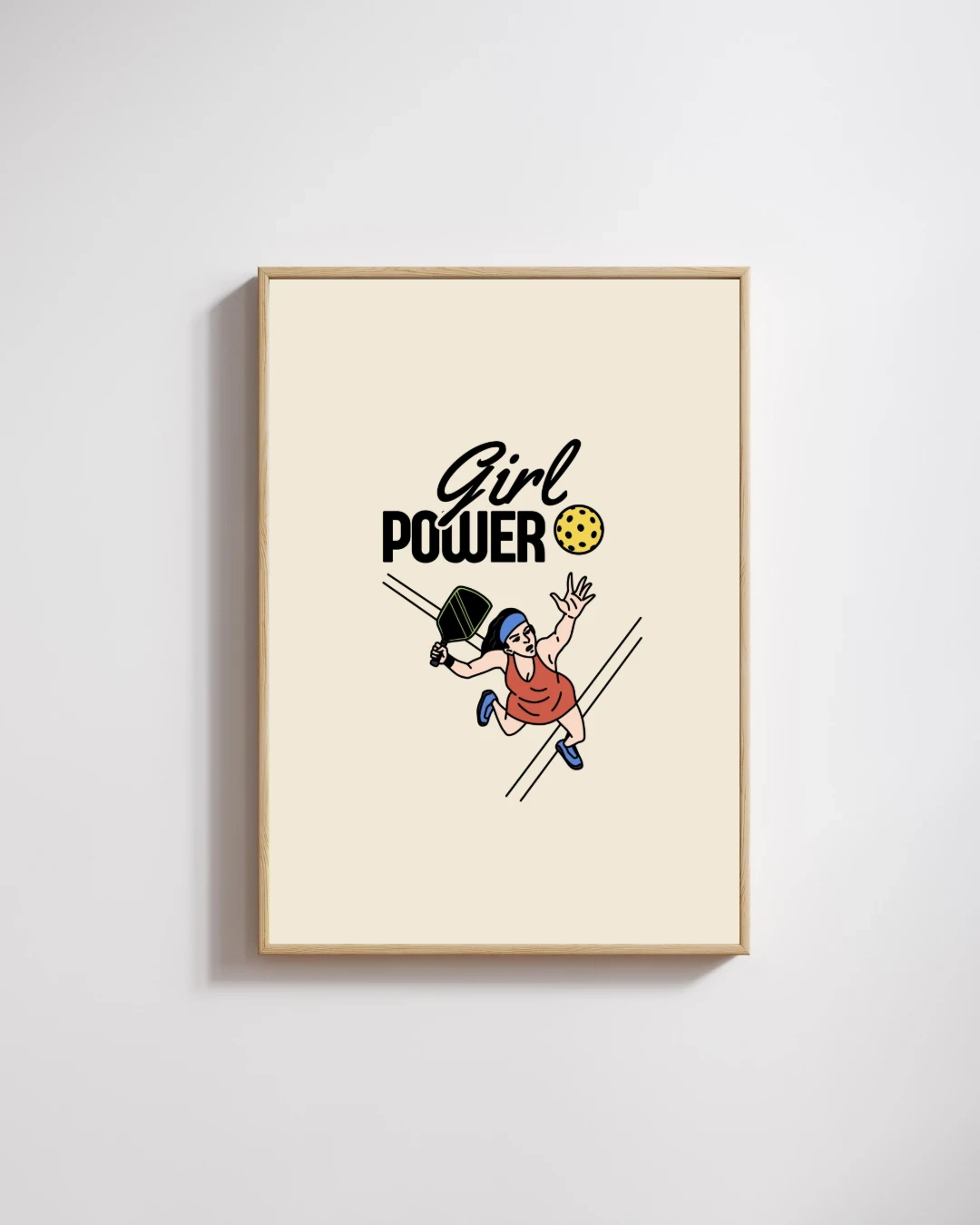 Kız Gücü Pickleball Oyuncusu