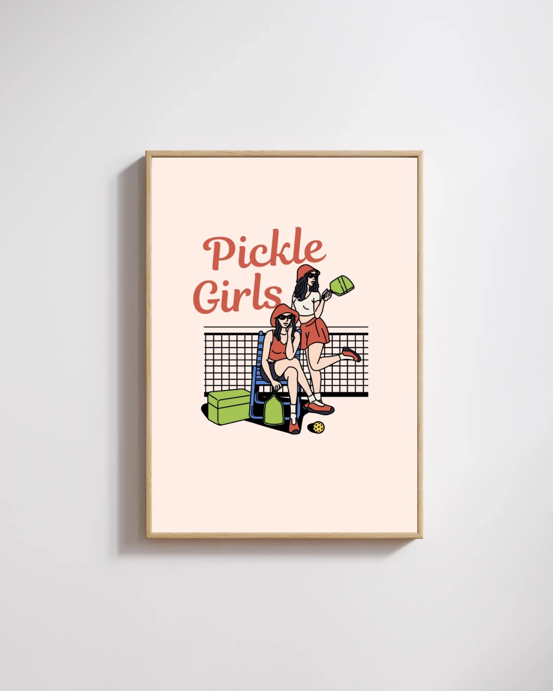Pickle Girls Yazılı Pickleball Kızları