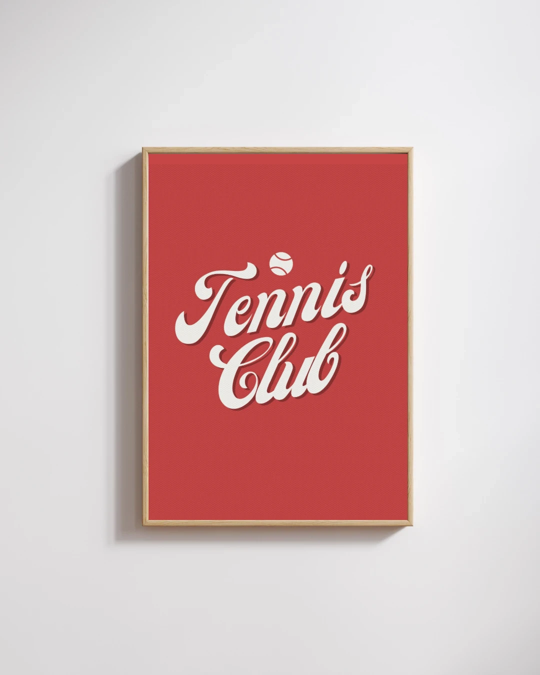 Tennis Club Retro Tipografi