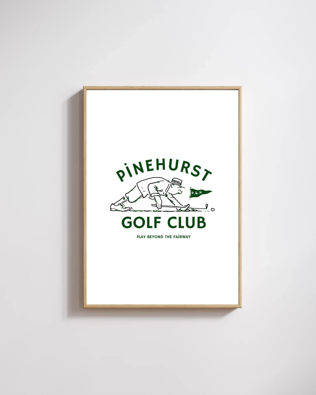 Pinehurst Golf Kulübü Vintage Logo