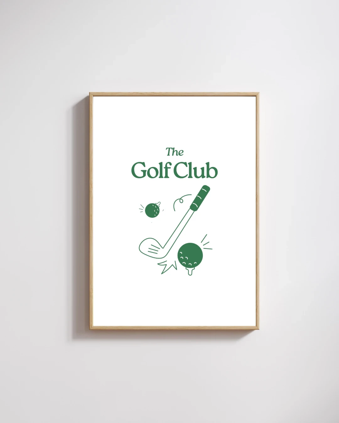 Golf Kulübü Tipografi Çizimi