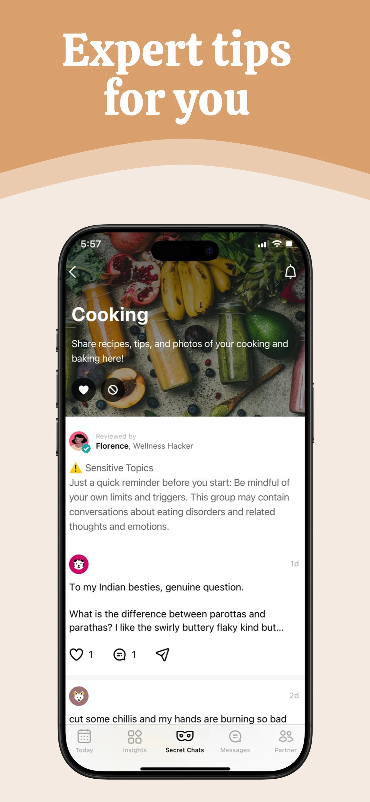 App Store screenshot template for women health app – health stats overview