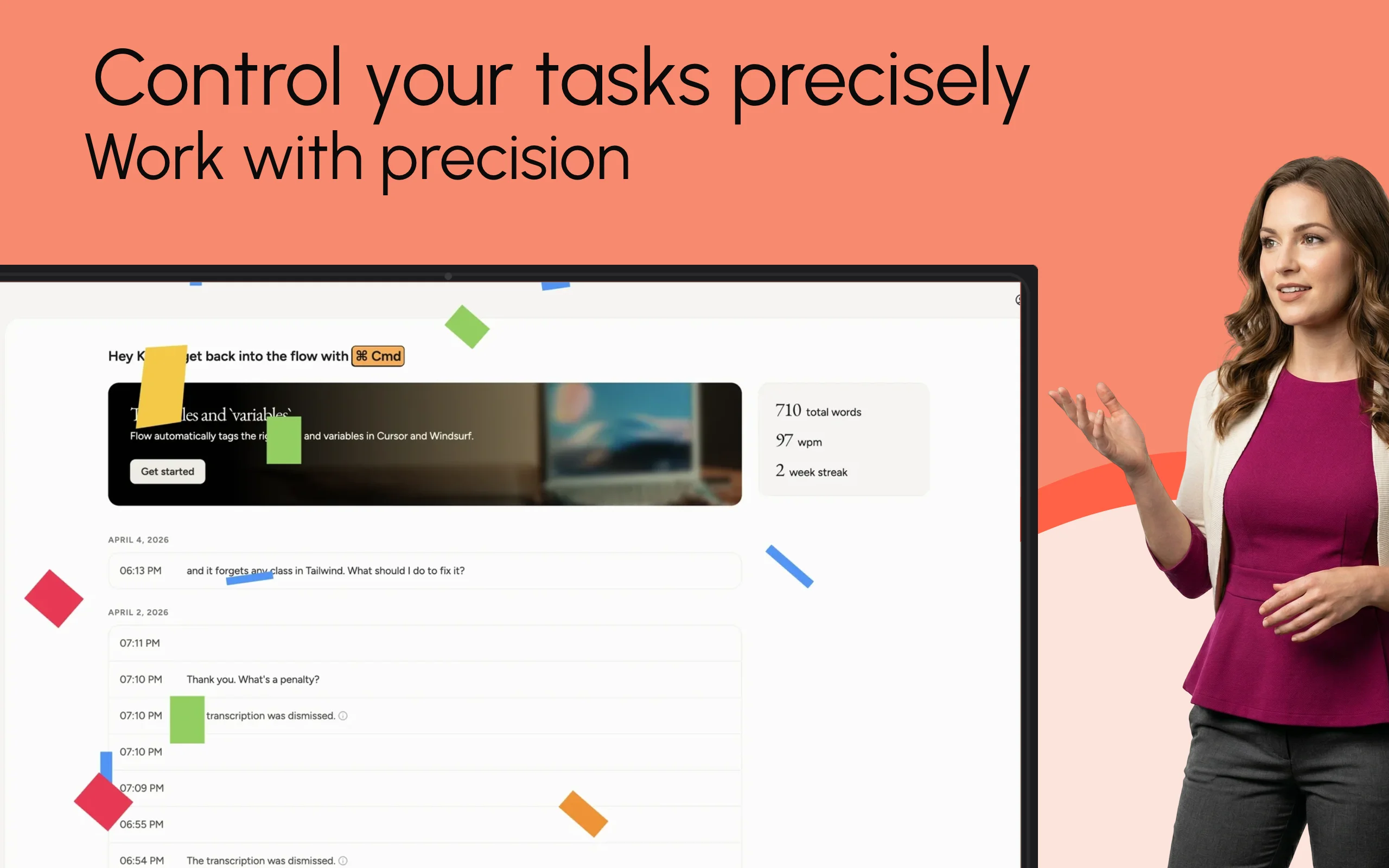 App Store screenshot template for focus Mac app – shared with team view