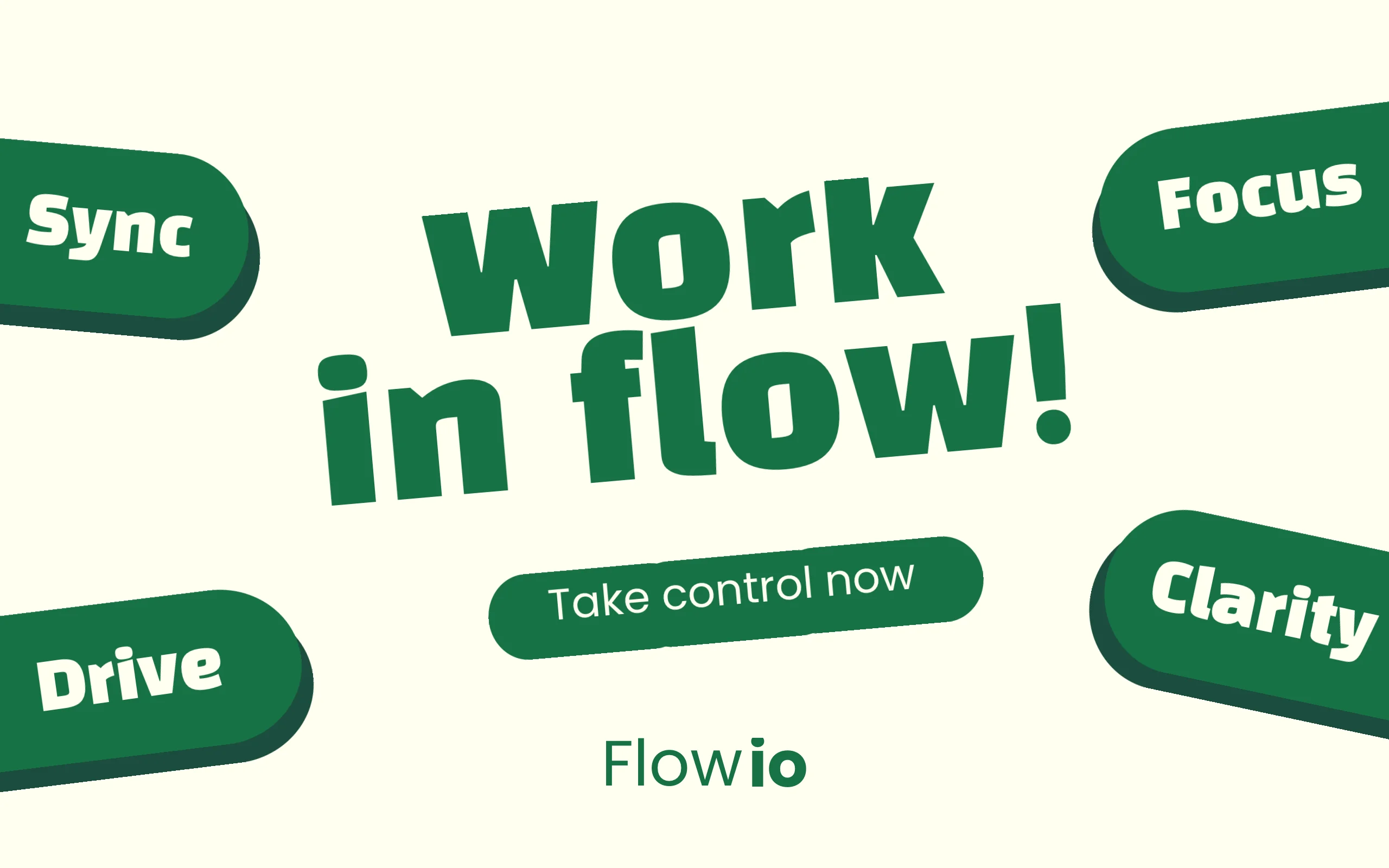App Store screenshot template for productivity Mac app – work in flow sync focus clarity drive, MacBook Air Pro