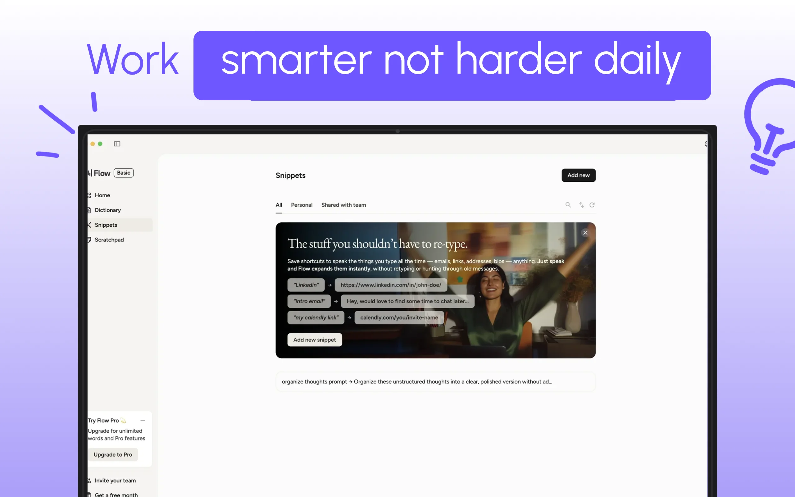 App Store screenshot template for focus Mac app – scratchpad and notes
