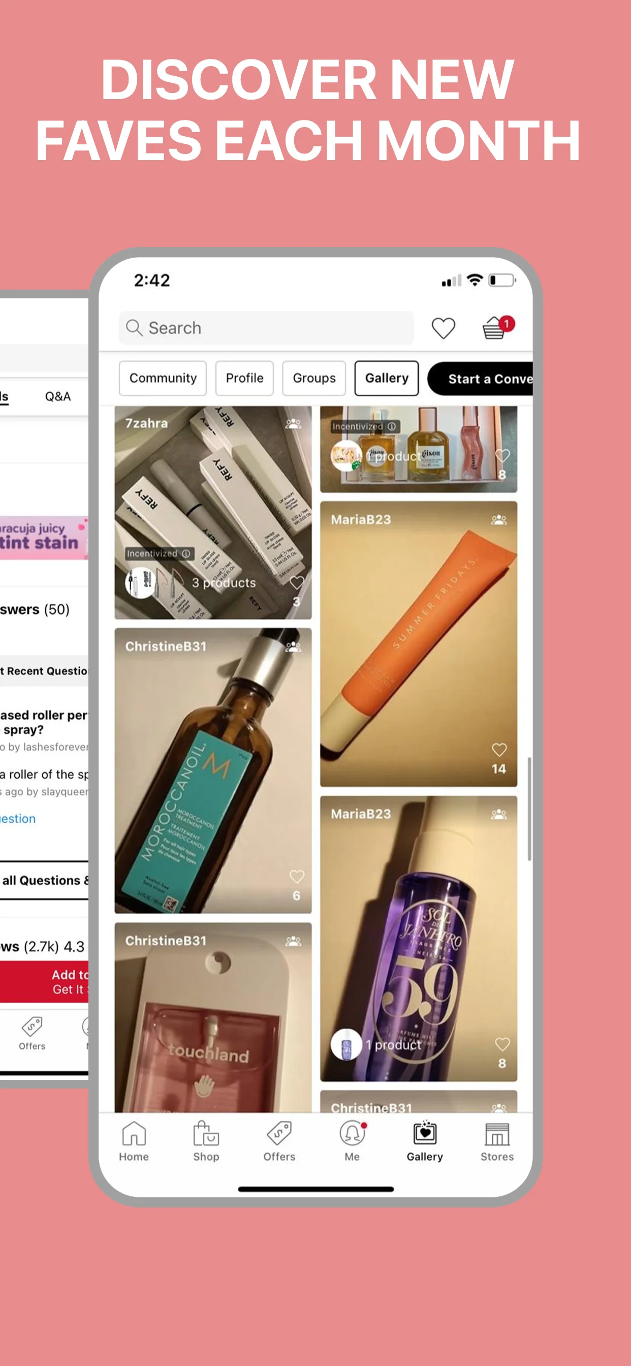 App Store screenshot template for shopping app – product detail and add to cart