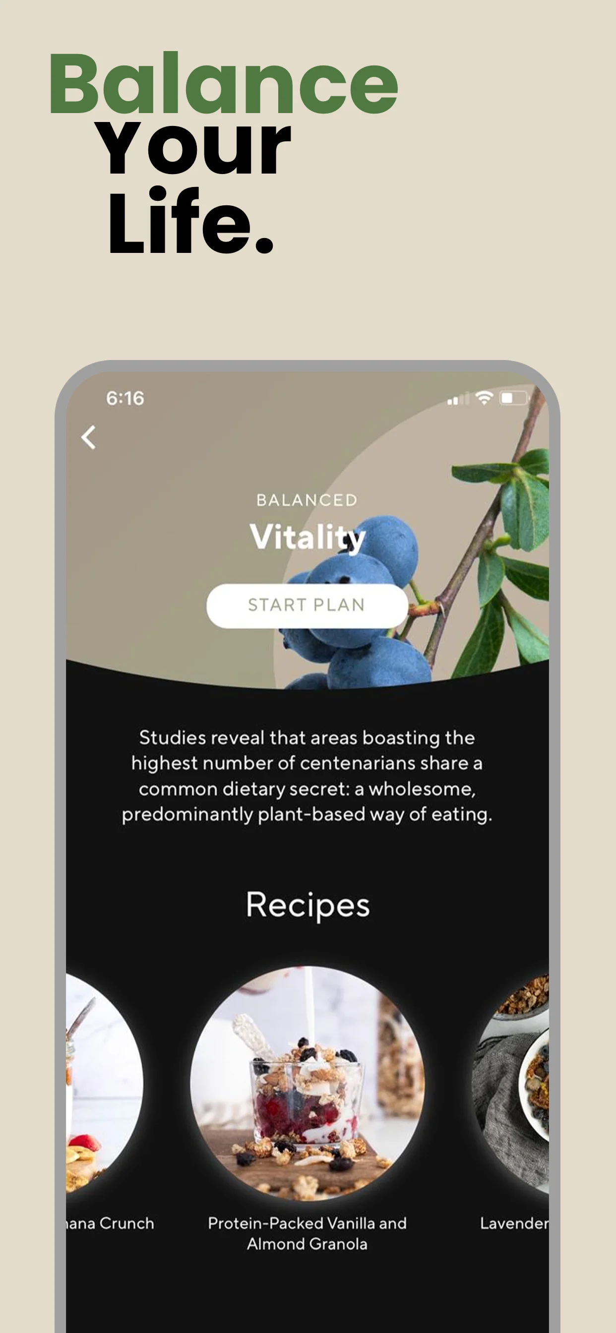 App Store screenshot template for nutrition app – weekly progress report