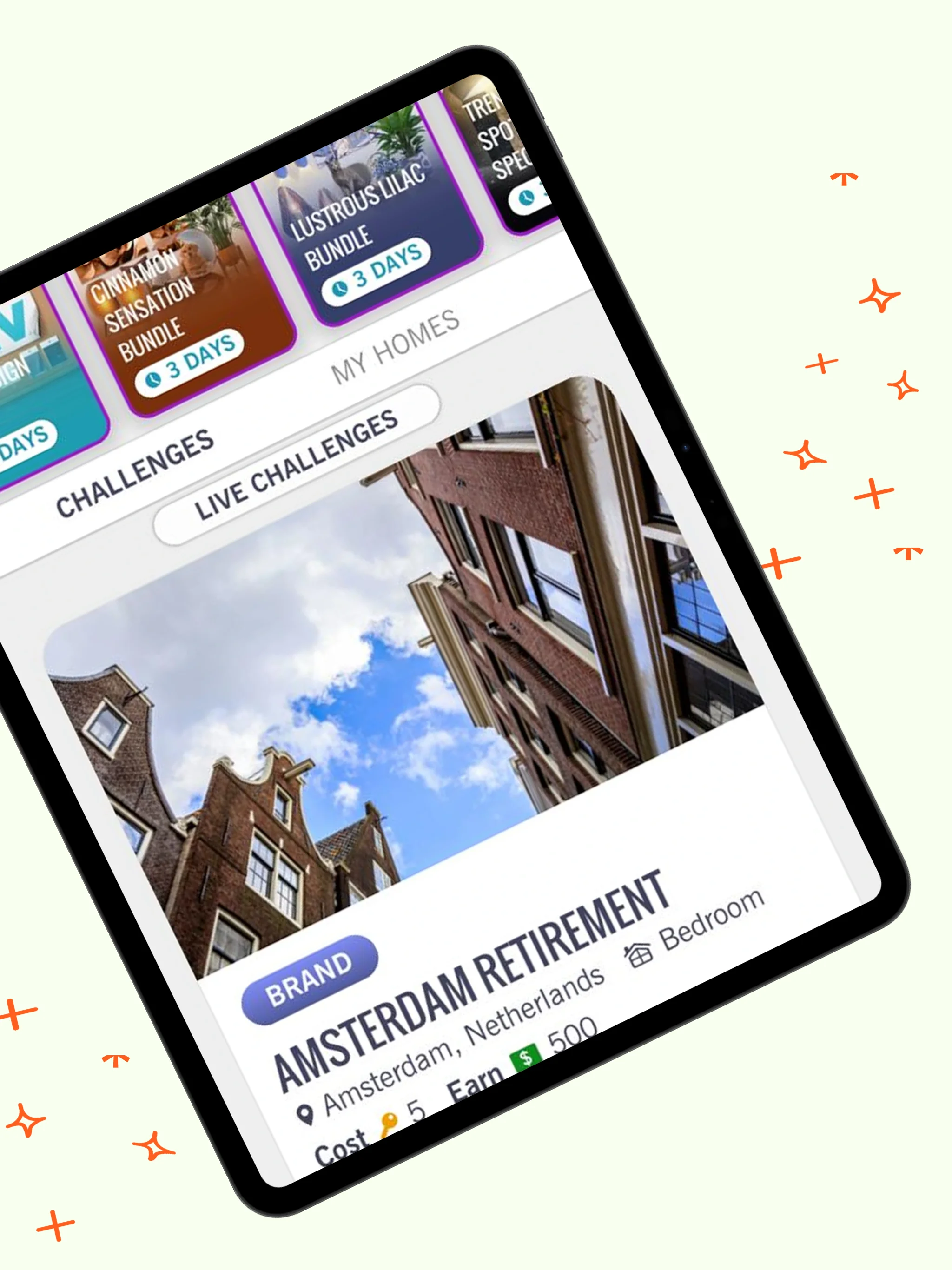 App Store screenshot template for lifestyle app – personalize your look iPad