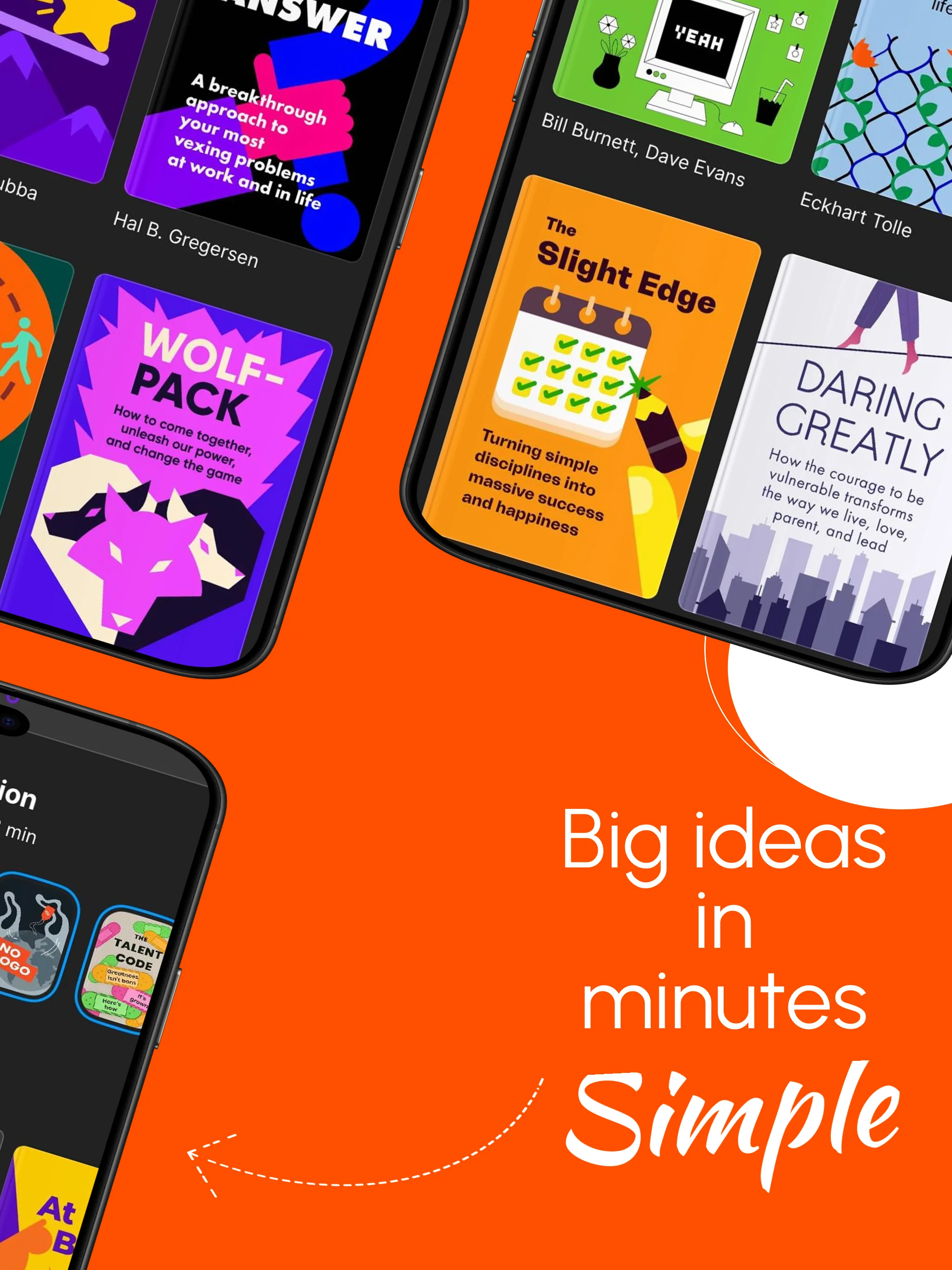 App Store screenshot template for book summary app – book summary player iPad