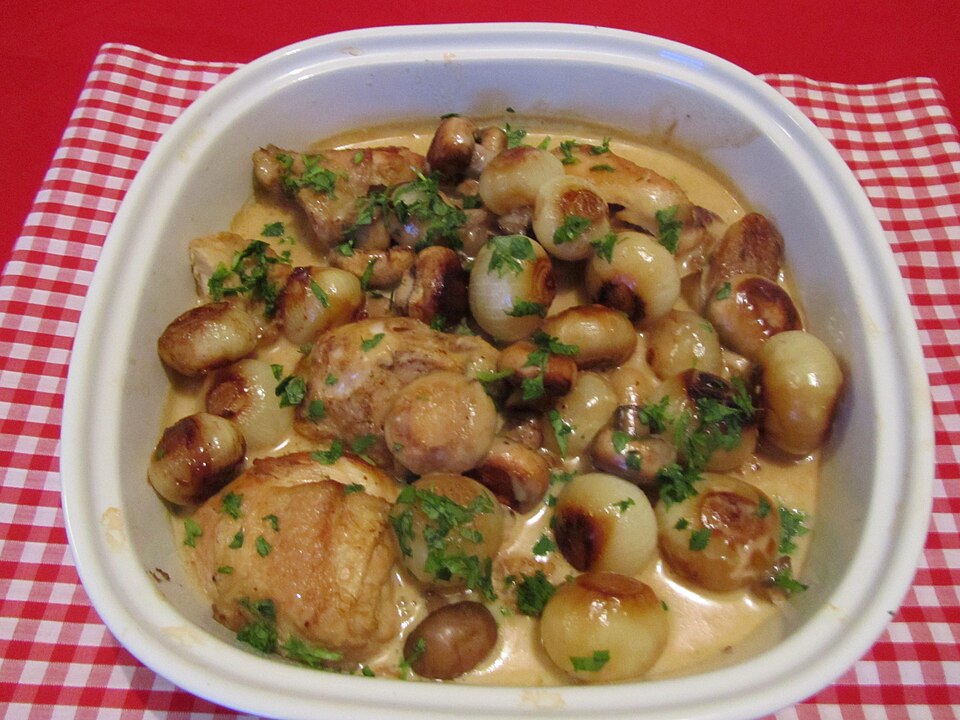 Poulet fermier au cidre