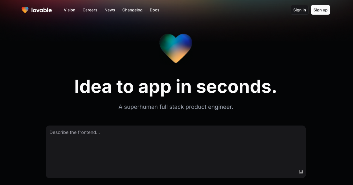 Lovable.dev: AI-Powered Web App Generator