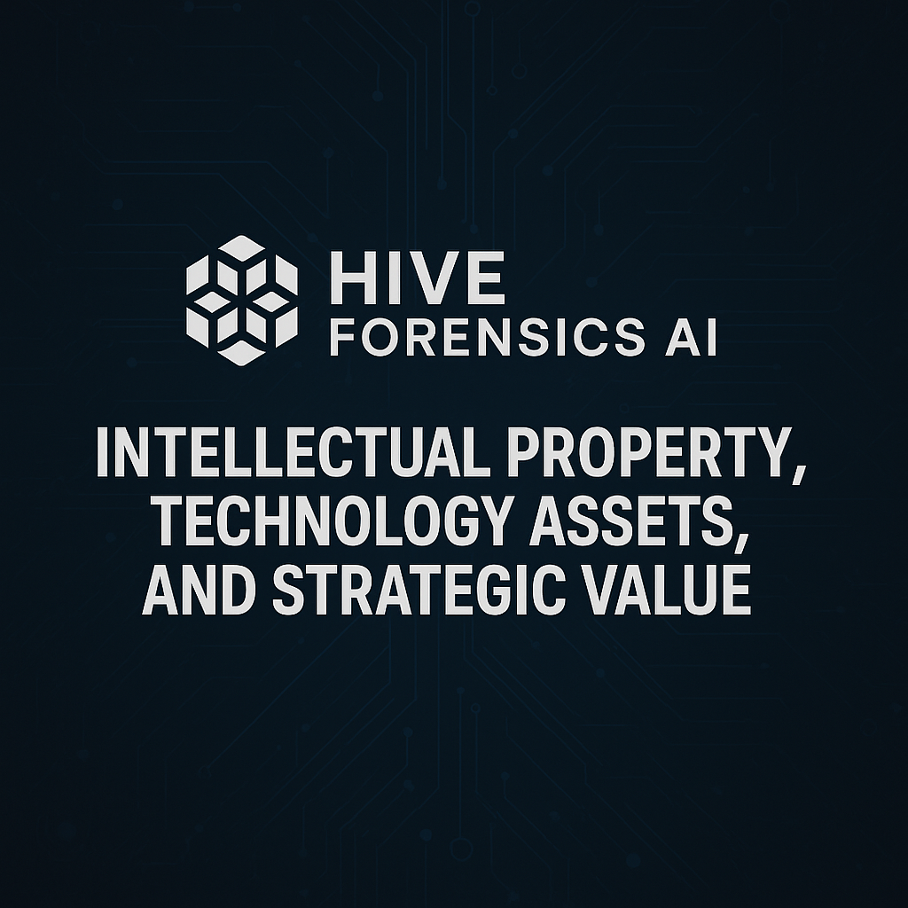 Hive Forensics AI – Intellectual Property, Technology Assets, and Strategic Value