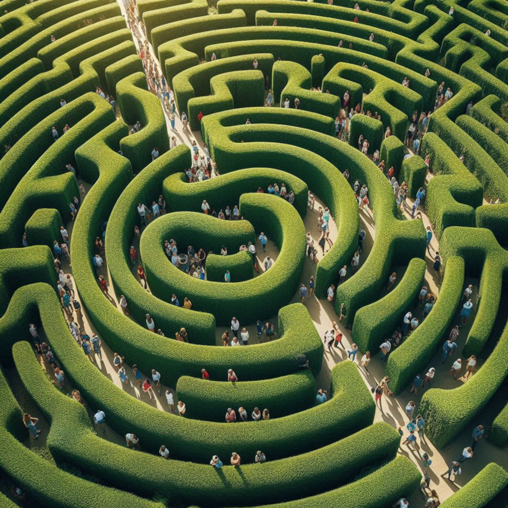 bannière Le grand labyrinthe de la vie