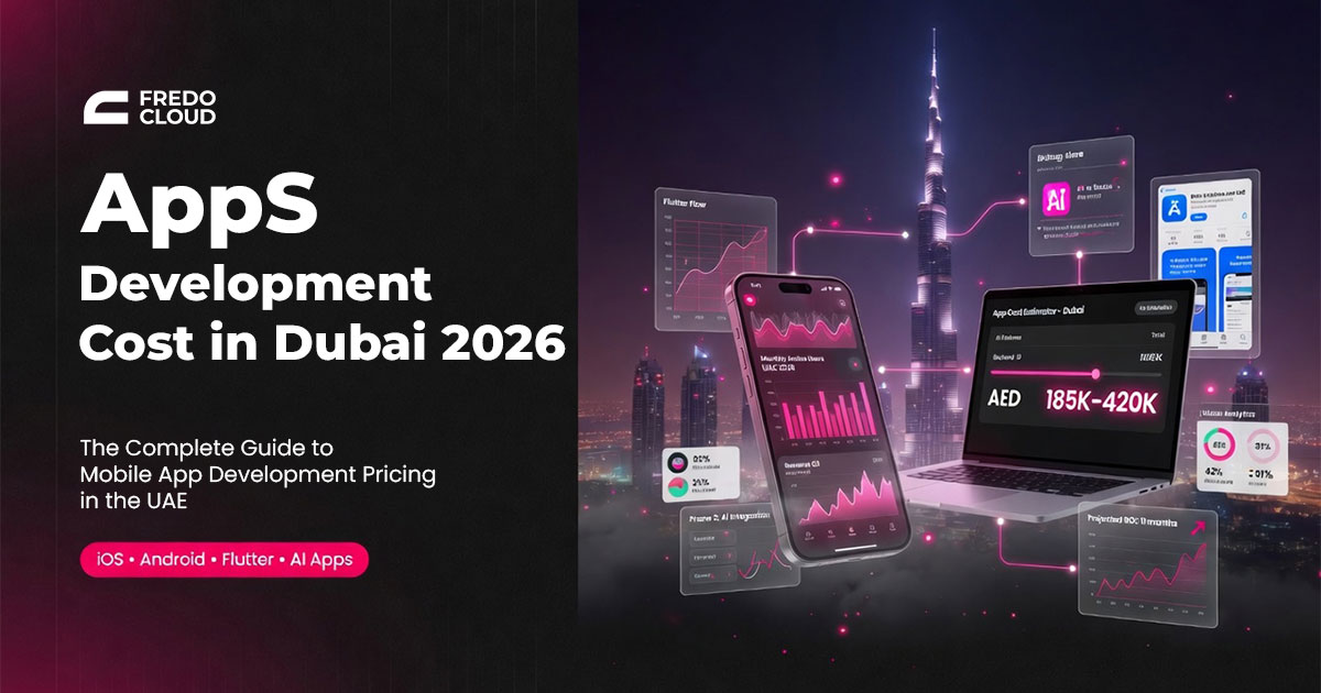 Mobile app development team working in a modern Dubai office