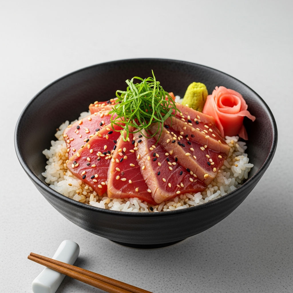 Tekone Sushi Marinated Tuna Rice Bowl