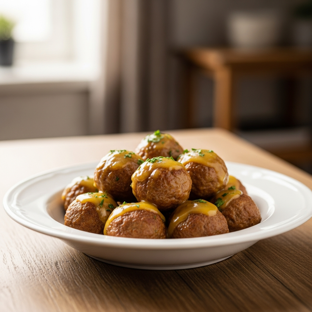 Köttbullar i citronsky (Fredde's Special Meatballs in Lemon Sauce)