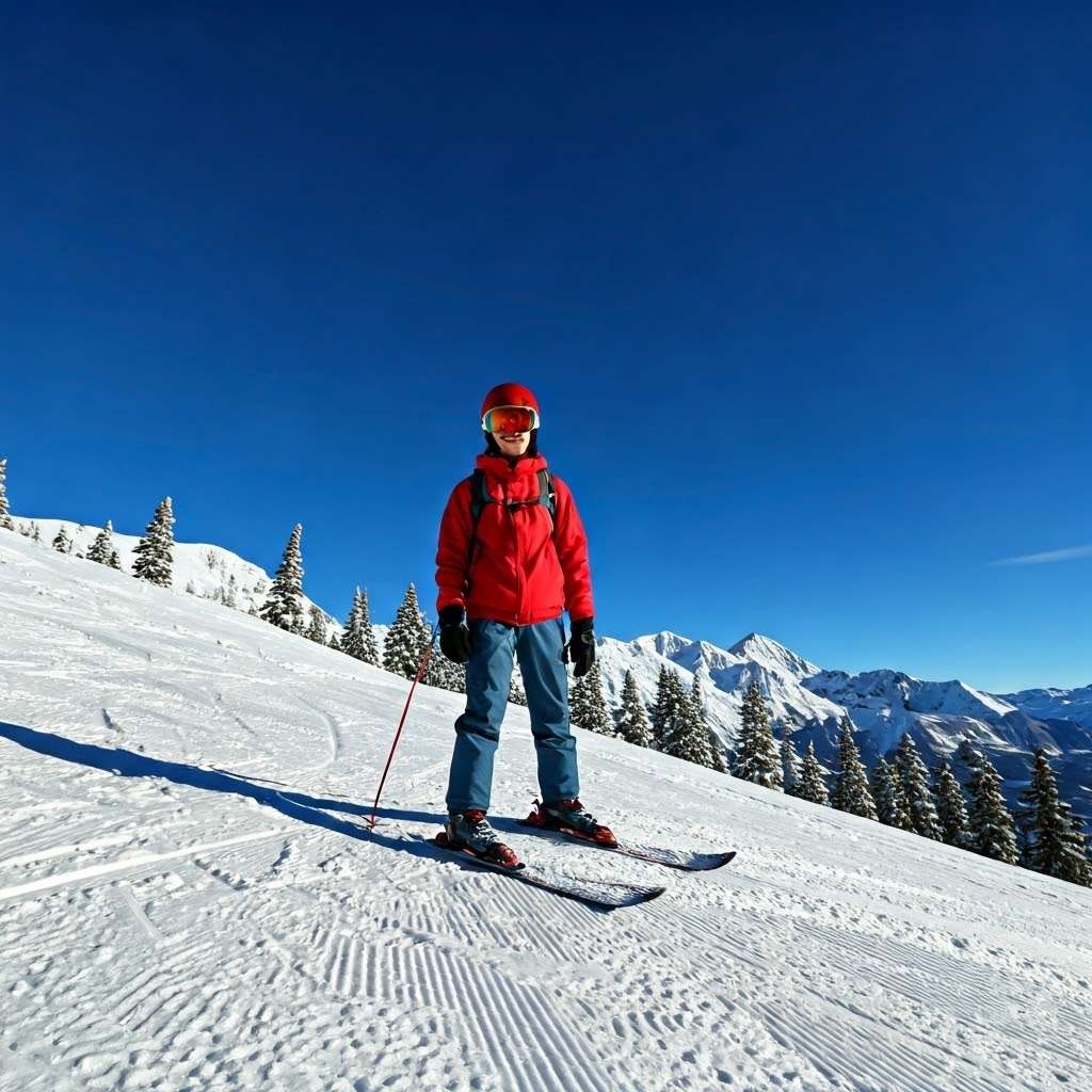 find buddy to ski together on Christmas