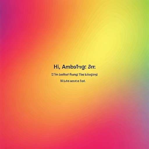 Hi, I'm Amber Huang! Let's go!