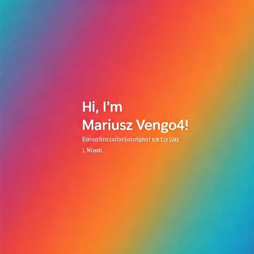 Hi, I'm Mariusz Vengo4! Let's go!