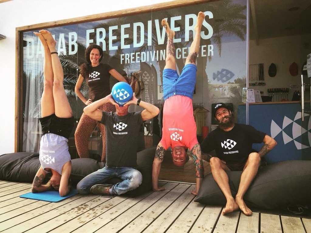 Stretching for freedivers