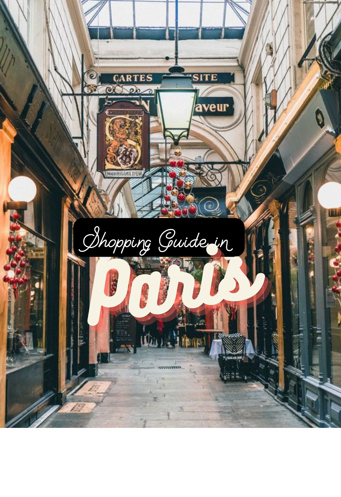 Shopping Guide in Paris