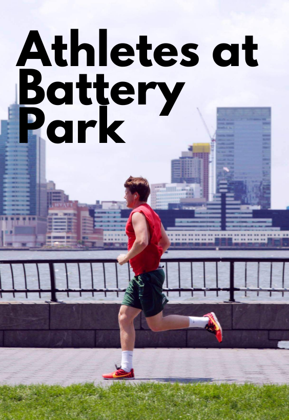 Athletes at Battery Park