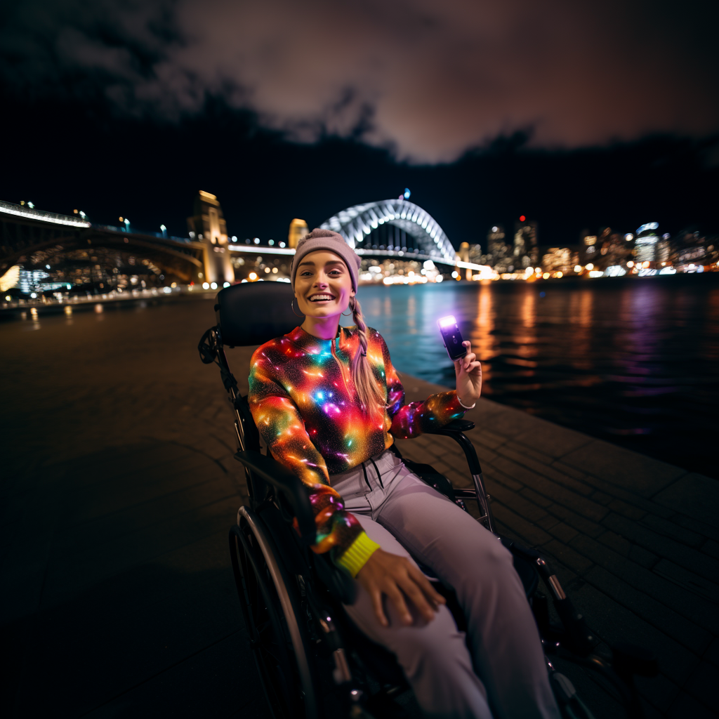 Accessible tour of Vivid 2023 — photo 2