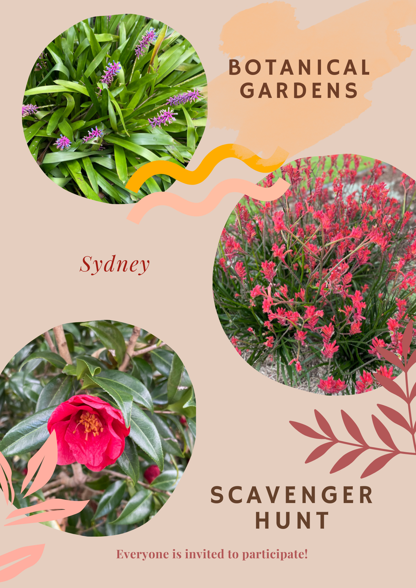 Botanical Gardens Scavenger Hunt
