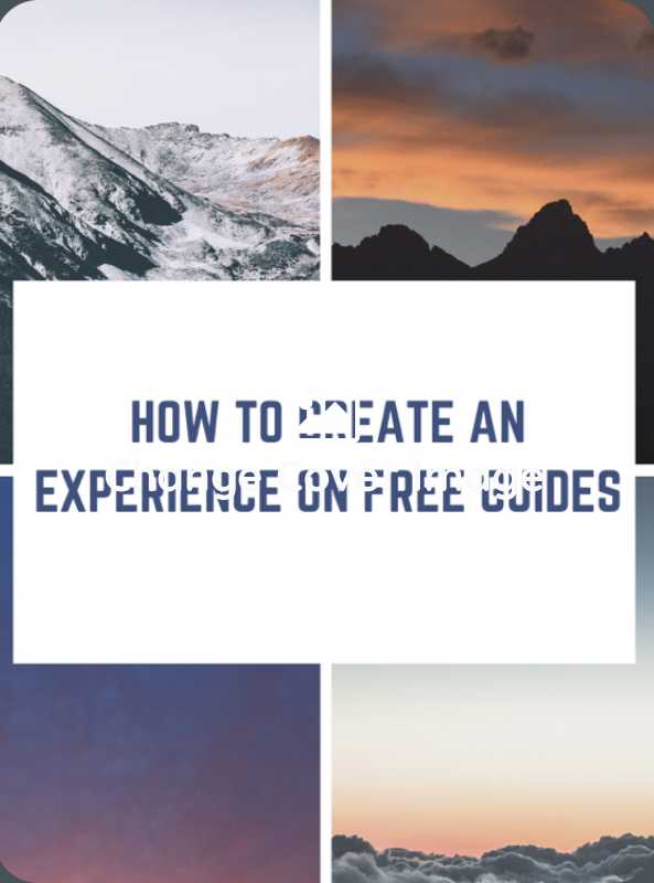 How to create a FreeGuides Experience!