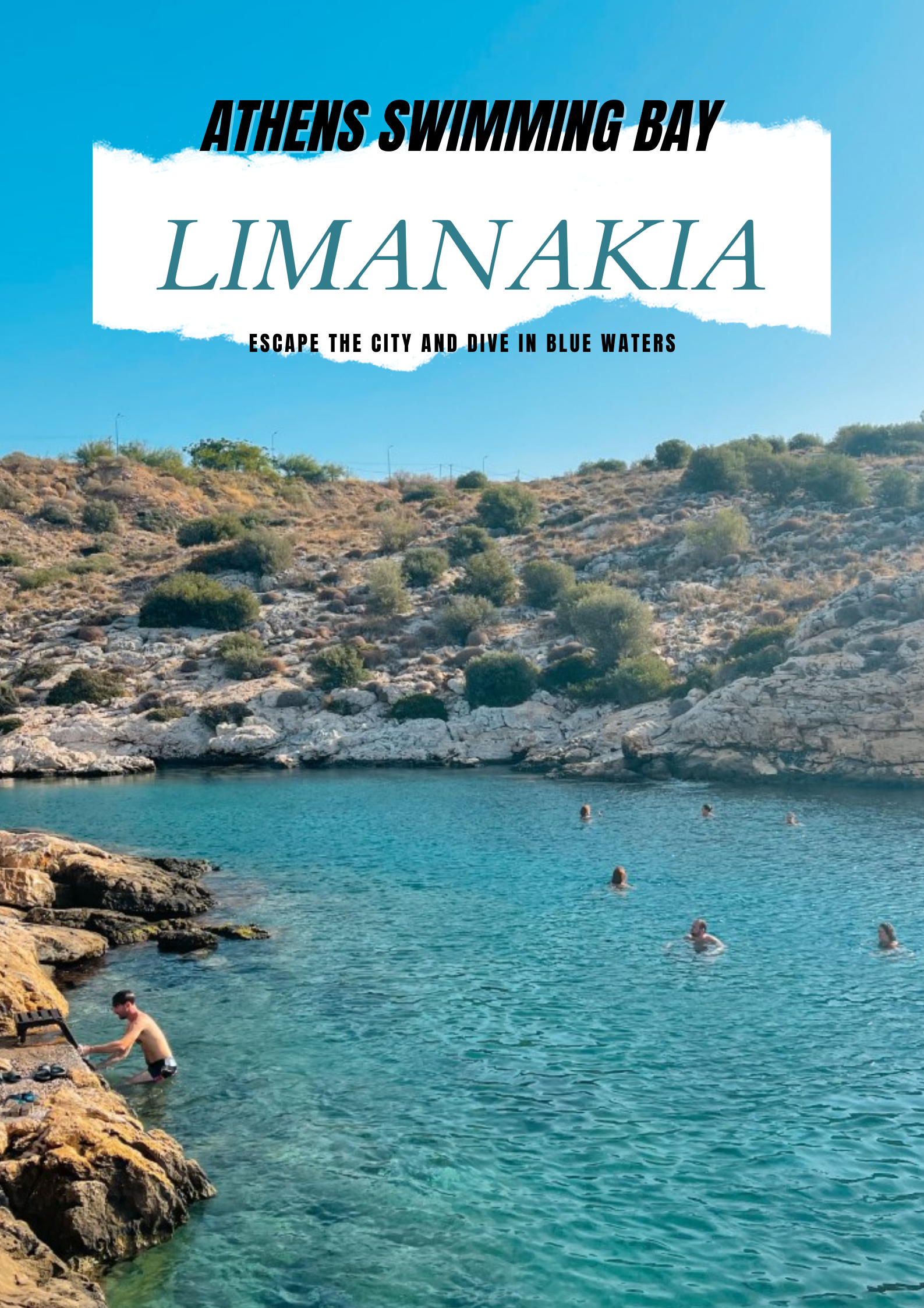 Limanakia, the beautiful blue water bay of Athens
