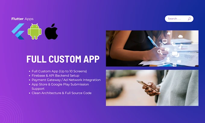 Crearé una app personalizada en Flutter para iOS y Android, imagen 3 de 3