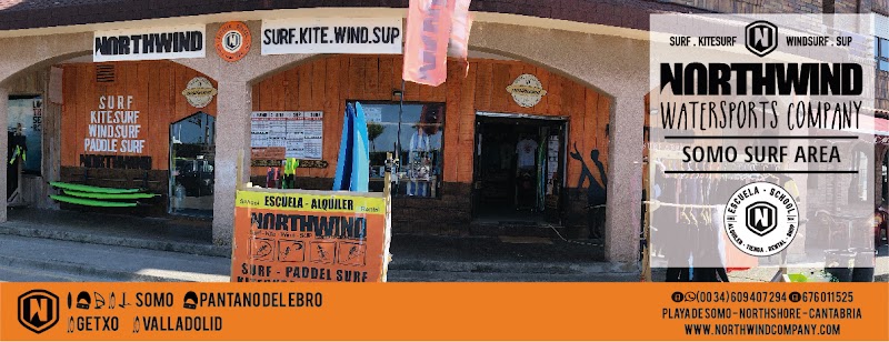 Clase de windsurf con NORTHWIND
