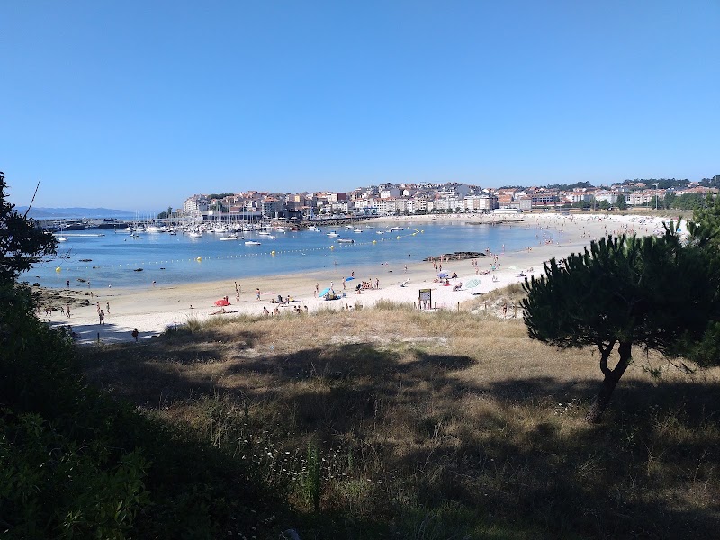 Tarde en la playa de Baltar (Portonovo)