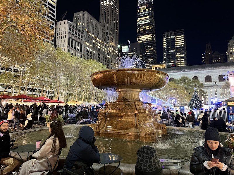 Bryant Park: patinaje sobre hielo y mercadillo navideño