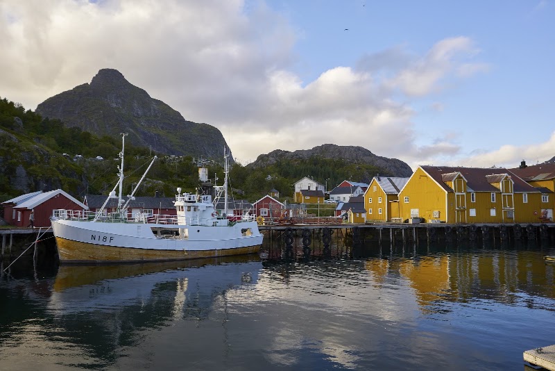 Nusfjord sentrum e porto storico