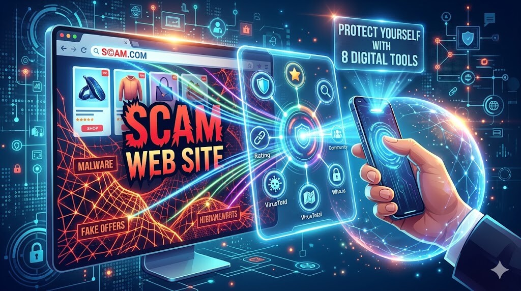 8 Simple Digital Tools to Spot a Scam Web Site!