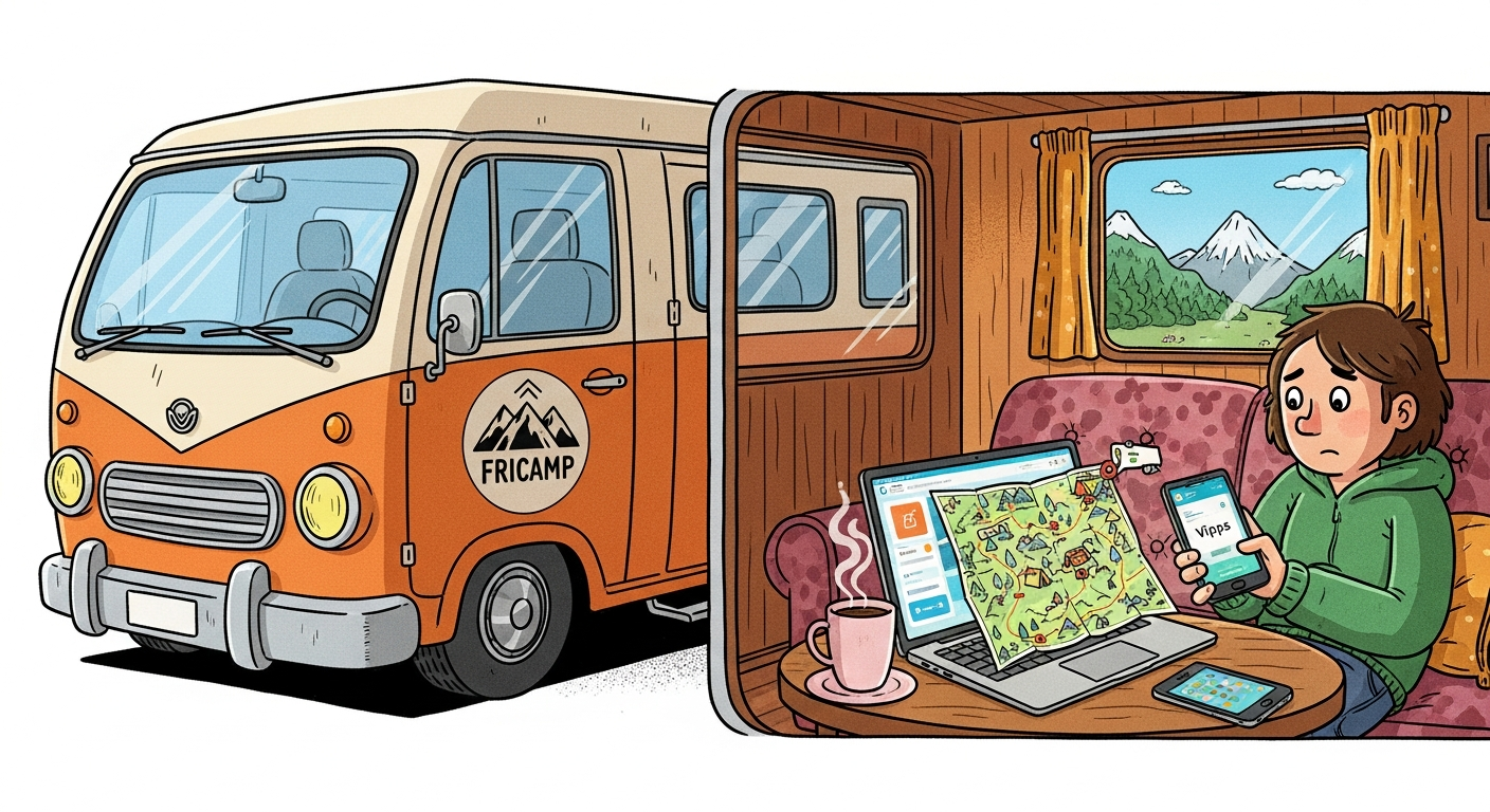 Fra sofakroken til takteltet: Vipps og storskjerm redder sesongstarten