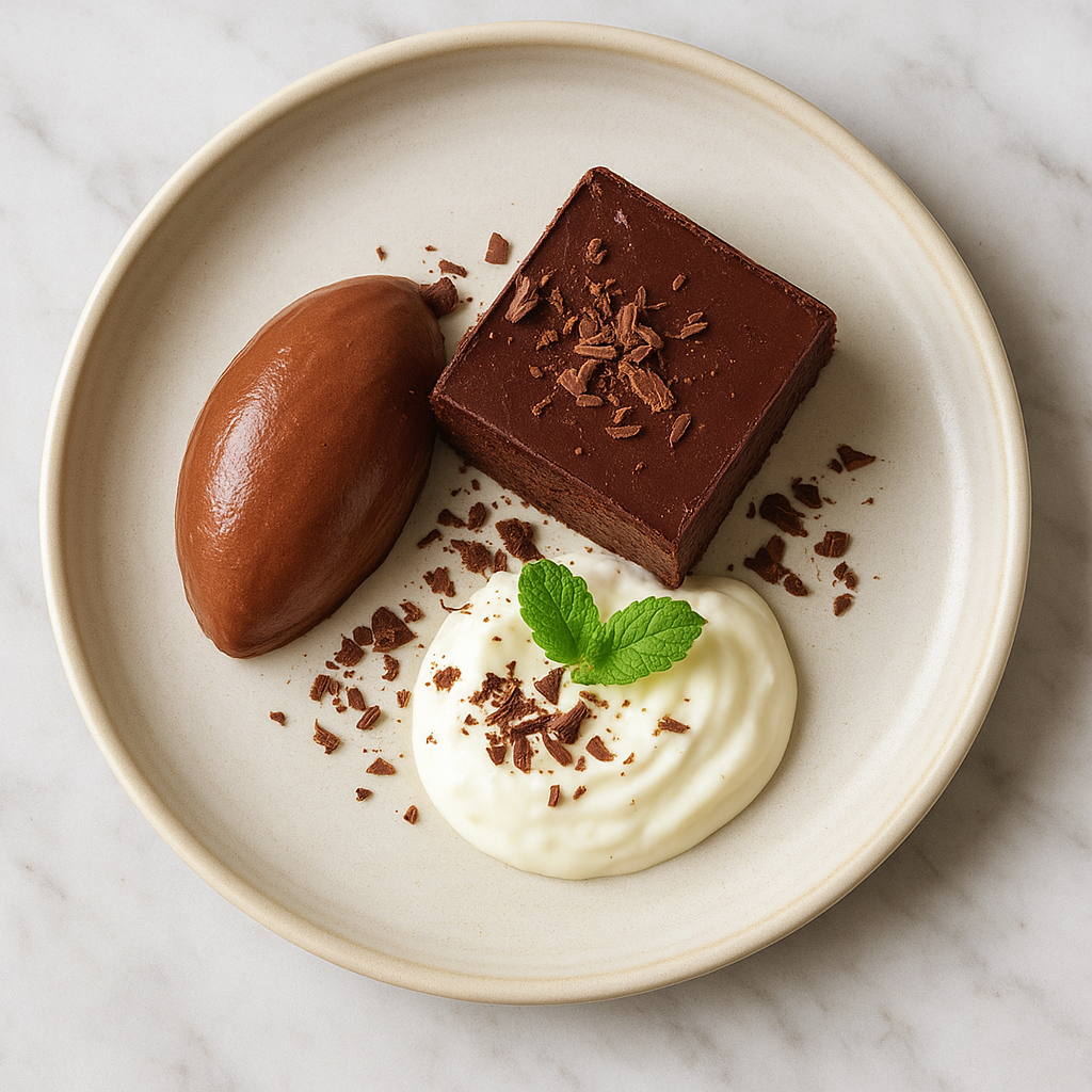 Greek Yoghurt and Chocolate Dessert Pots