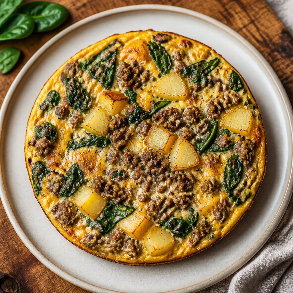 Minced Beef and Potato Frittata