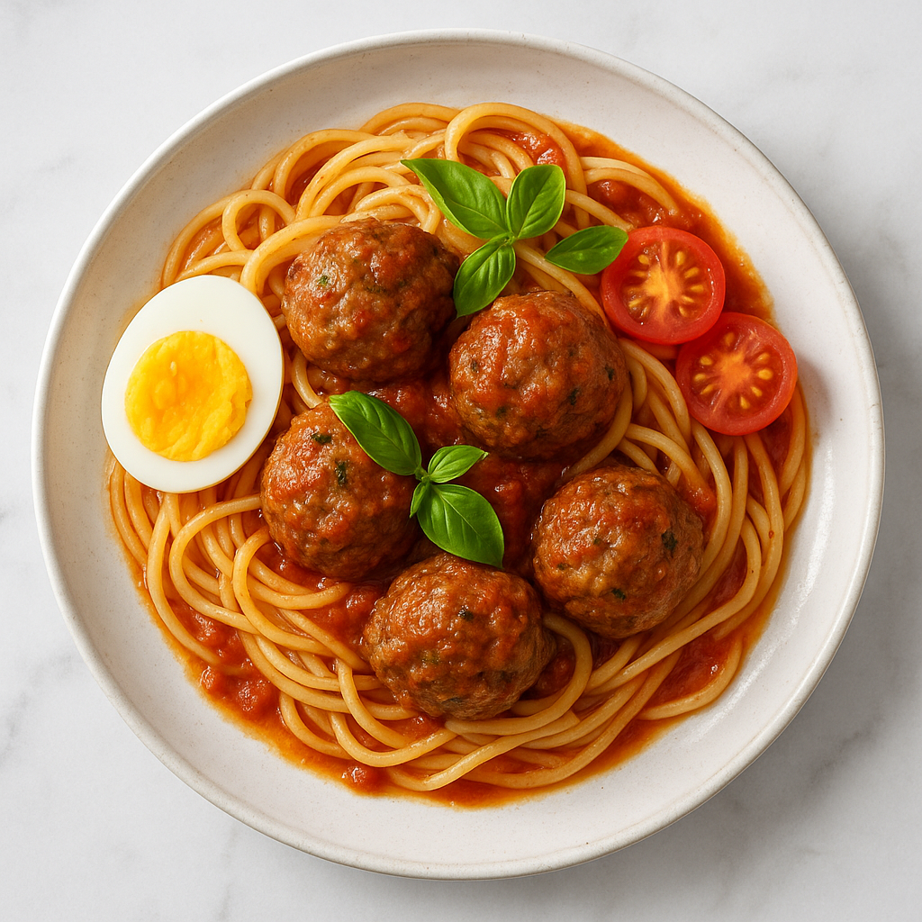 Cheesy Meatballs in Rich Tomato Sauce