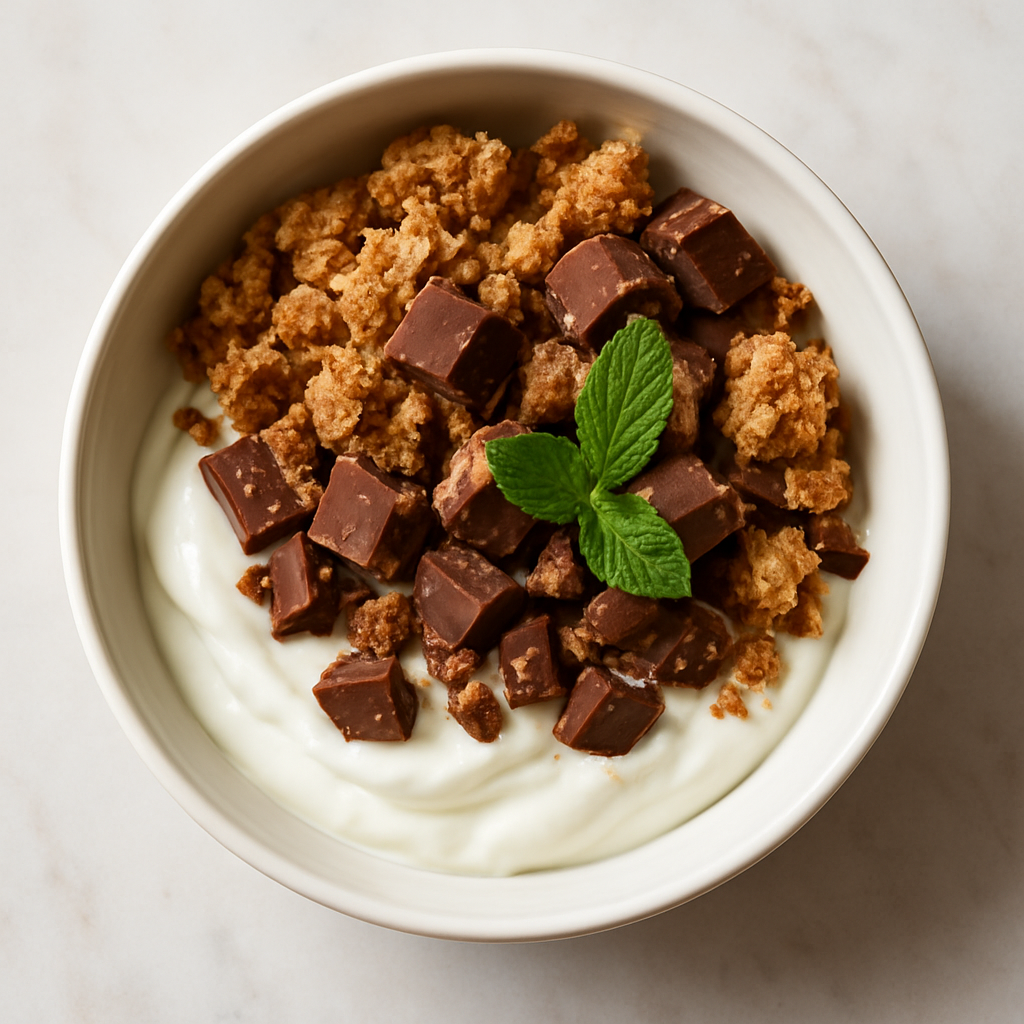 Chocolate Bar and Yoghurt Parfait